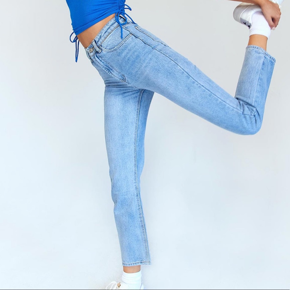 Princess Polly Light Blue Women Jeans